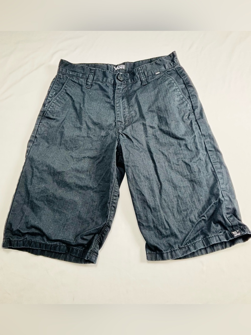 Vans Men's Black Denim Shorts - Classic Skate Style M525